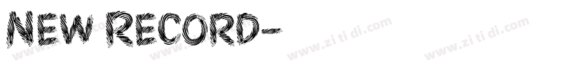 New Record字体转换
